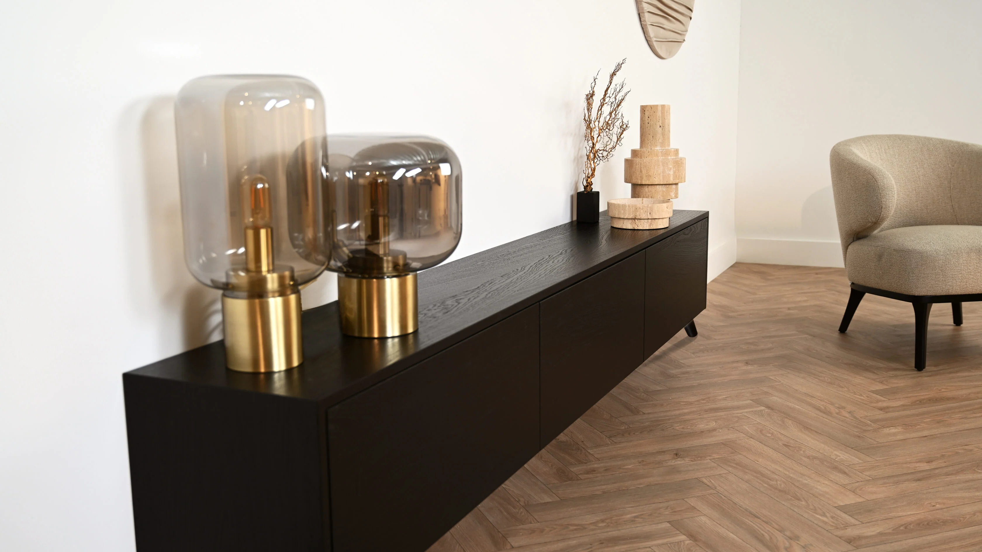 TV-meubel Johnson - Staand - Eiken - 3 kleppen - Image 4