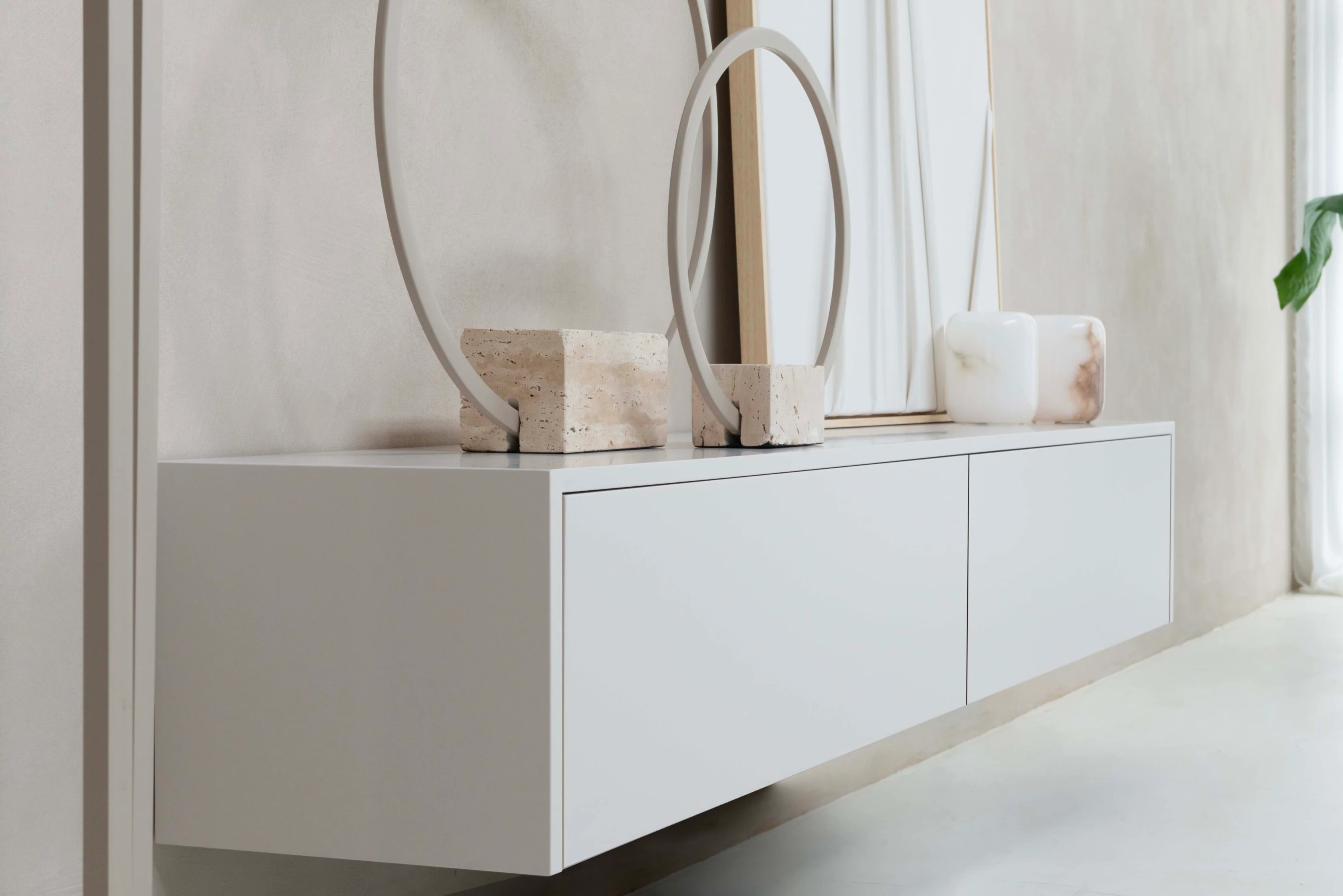 TV-meubel Johnson - Zwevend - MDF - 2 kleppen - Image 5