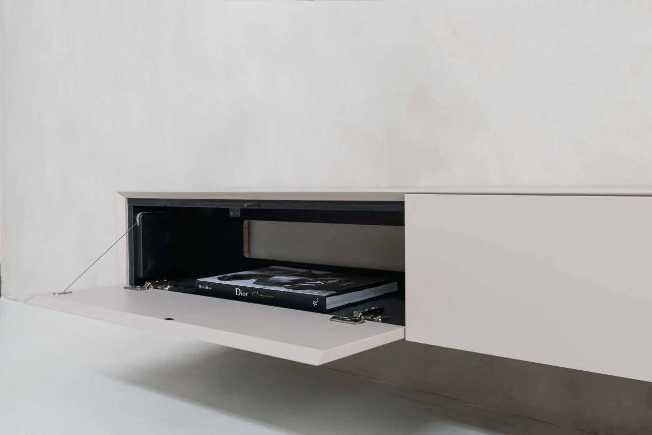 TV-meubel Johnson - Zwevend - MDF - 2 kleppen - Image 8