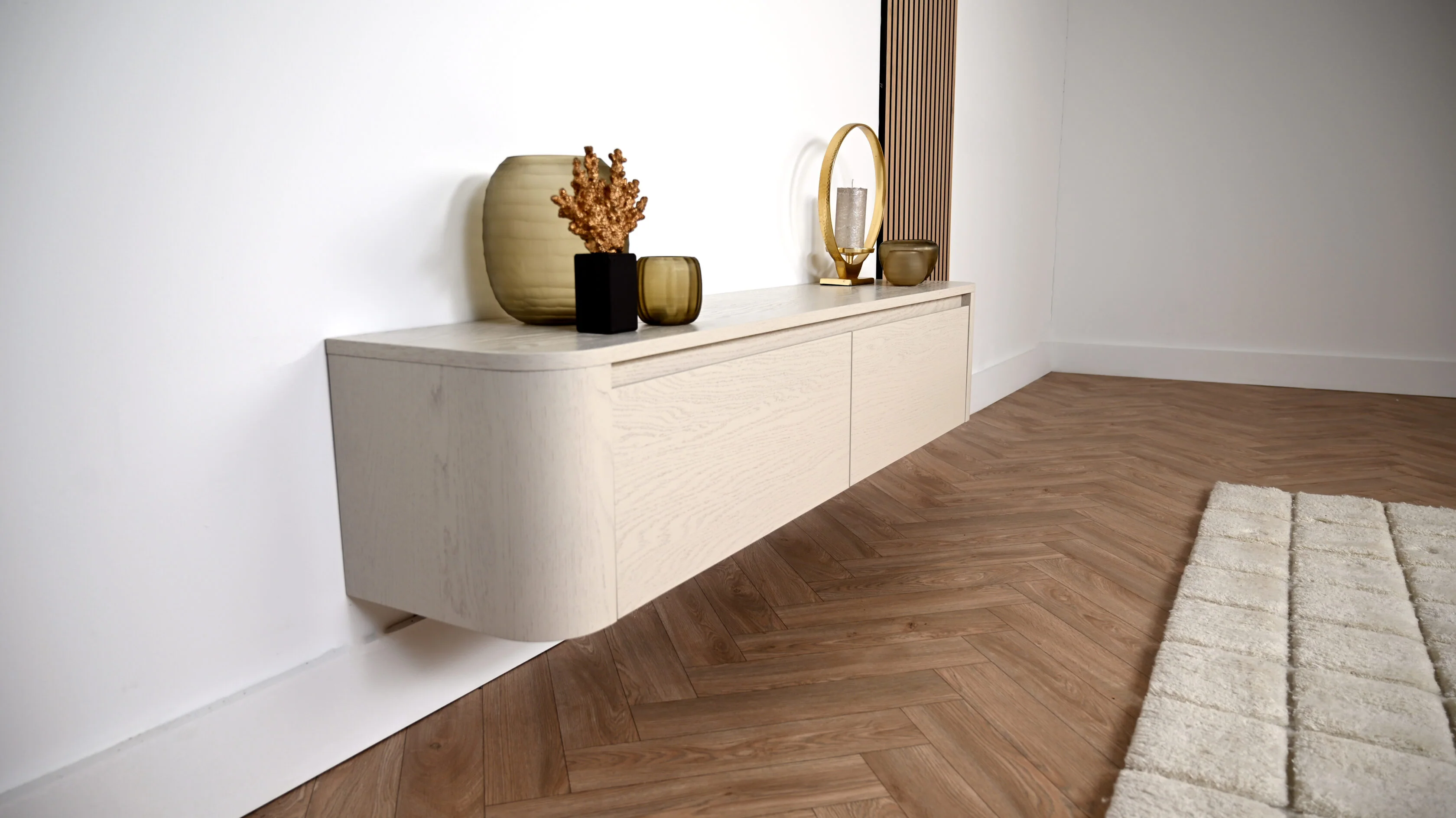 TV-meubel Runa - Zwevend - Eiken - 2 kleppen - Image 7