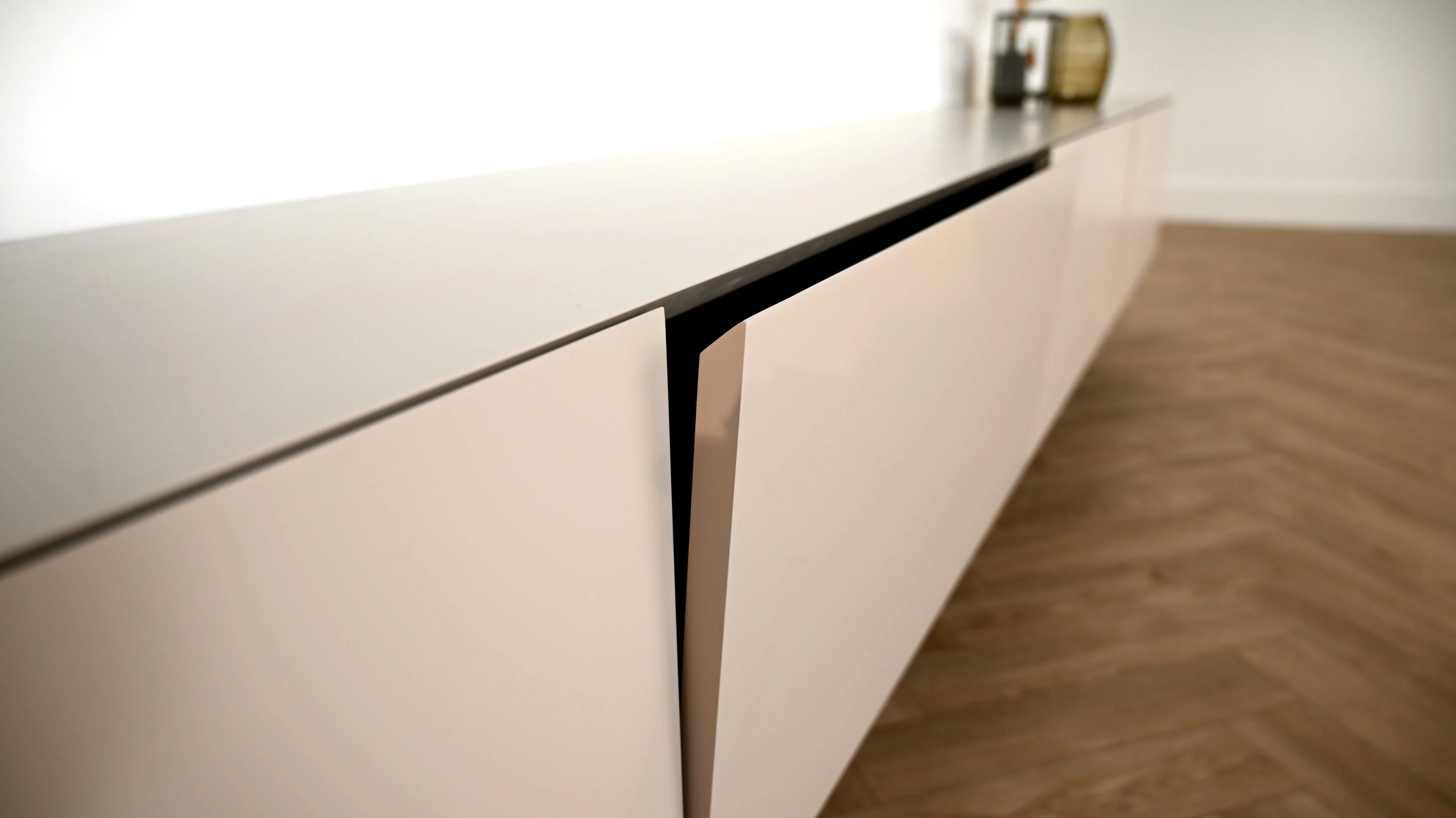 TV-meubel Zyan - Zwevend - MDF - 4 kleppen - Image 8