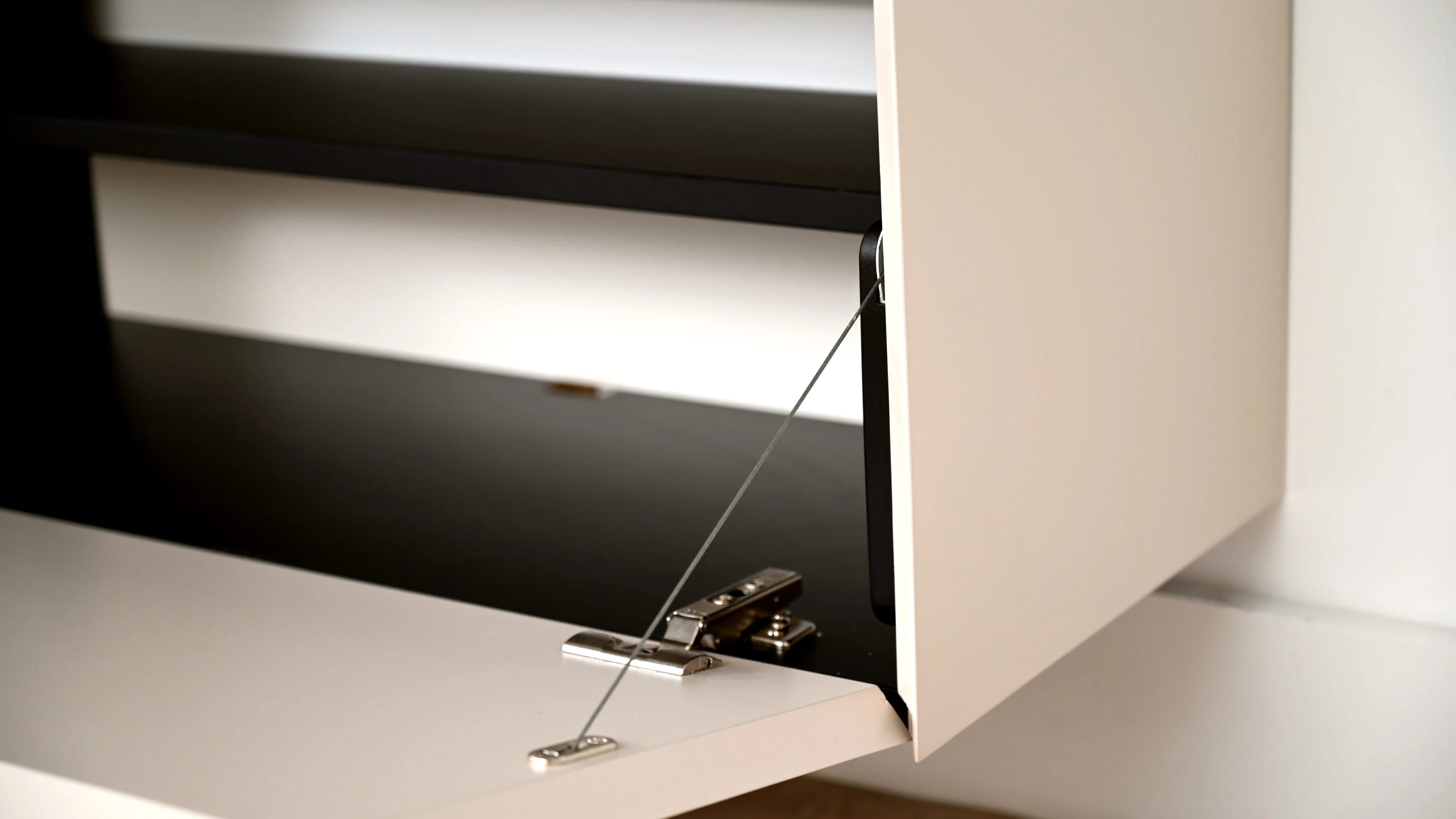 TV-meubel Zyan - Zwevend - MDF - 4 kleppen - Image 9
